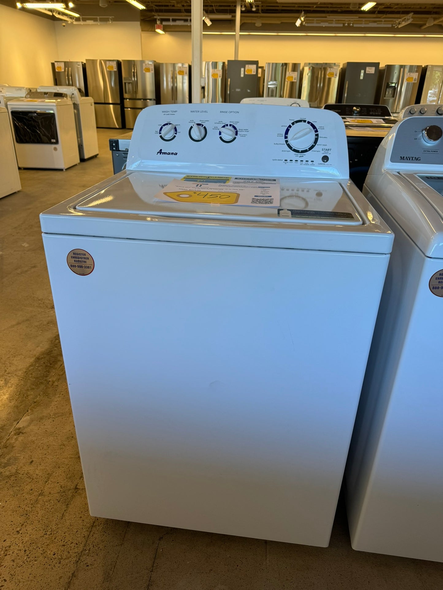 GREAT NEW AMANA TOP LOAD WASHER MODEL: NTW4519JW WAS10142R