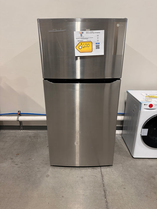 GREAT NEW LG TOP FREEZER STAINLESS STEEL REFRIGERATOR MODEL: LHTNS2403S REF13380
