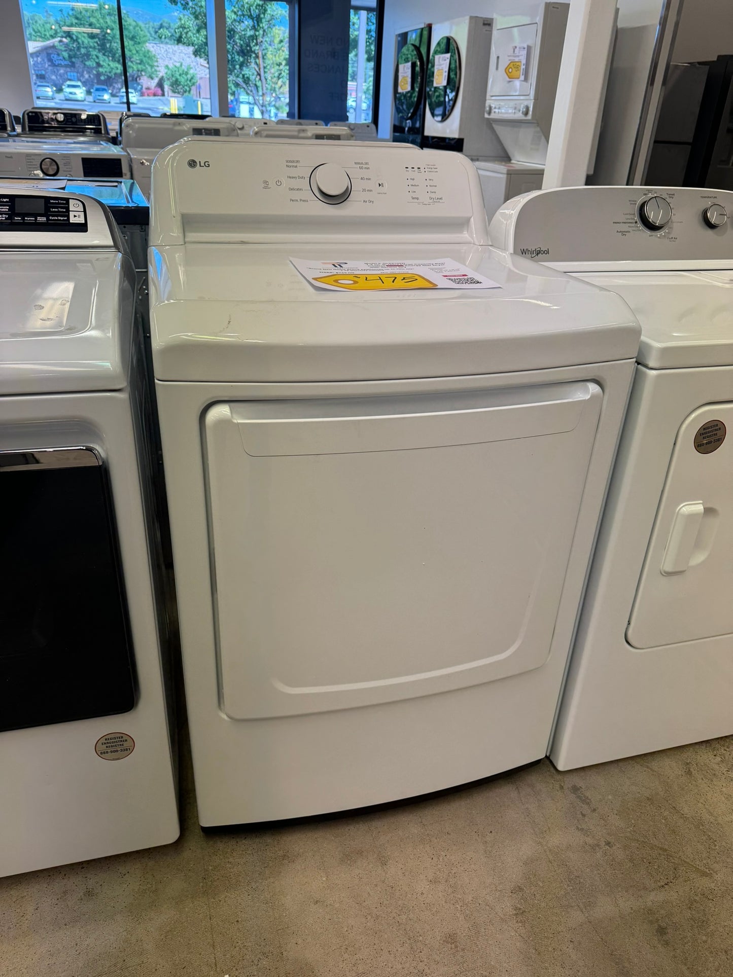 BRAND NEW LG ELECTRIC DRYER MODEL: DLE6100W DRY10137R