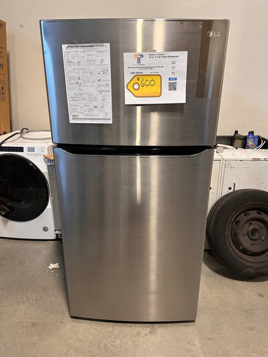 GREAT NEW STAINLESS STEEL 23.8 LG REFRIGERATOR MODEL: LHTNS2403S REF13387