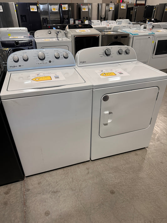 GORGEOUS WHIRLPOOL TOP LOAD WASHER ELECTRIC DRYER LAUNDRY SET WAS13447 DRY12667