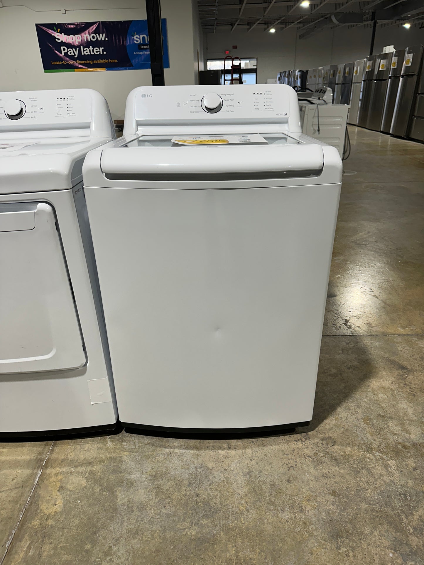 Top Load Washer with TurboDrum Technology - White MODEL: WT6105CW WAS12454S