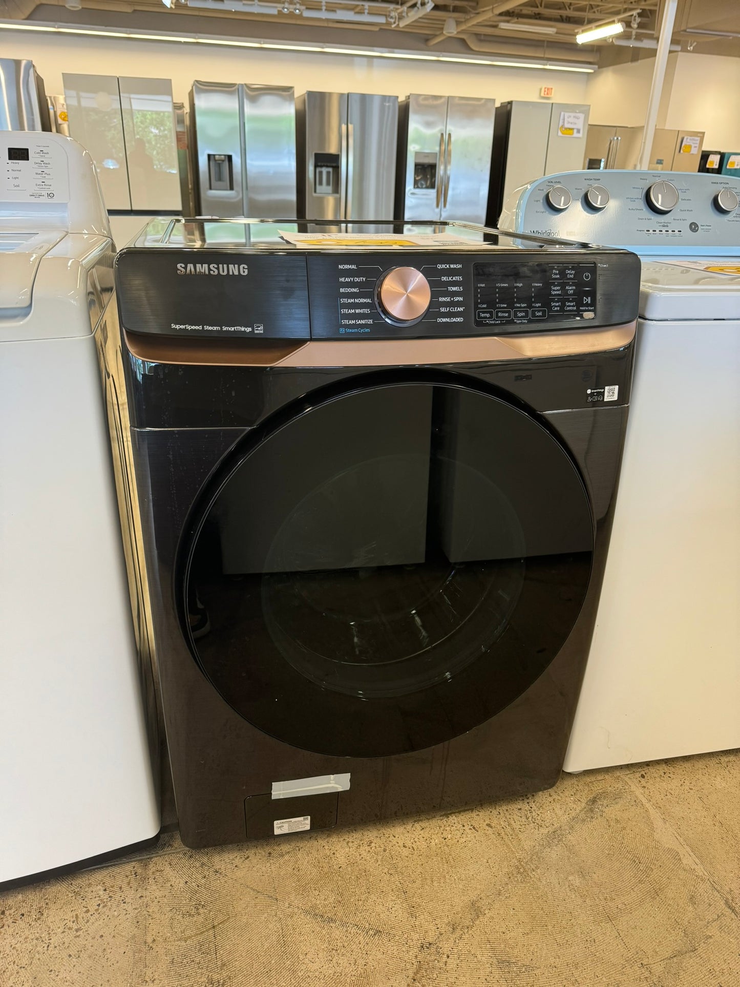 GORGEOUS SAMSUNG STACKABLE SMART FRONT LOAD WASHER MODEL: WF50BG8300AVUS WAS10158R