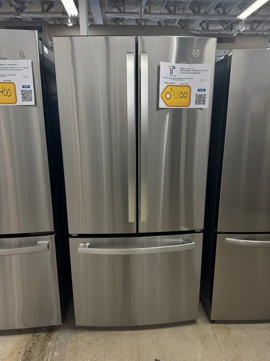 BRAND NEW GE FRENCH DOOR STAINLESS STEEL REFRIGERATOR MODEL:GNE25JYKFS REF10177R