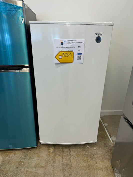 GREAT NEW WHIRLPOOL UPRIGHT FREEZER MODEL: WZF34X16DW FRZ10008R