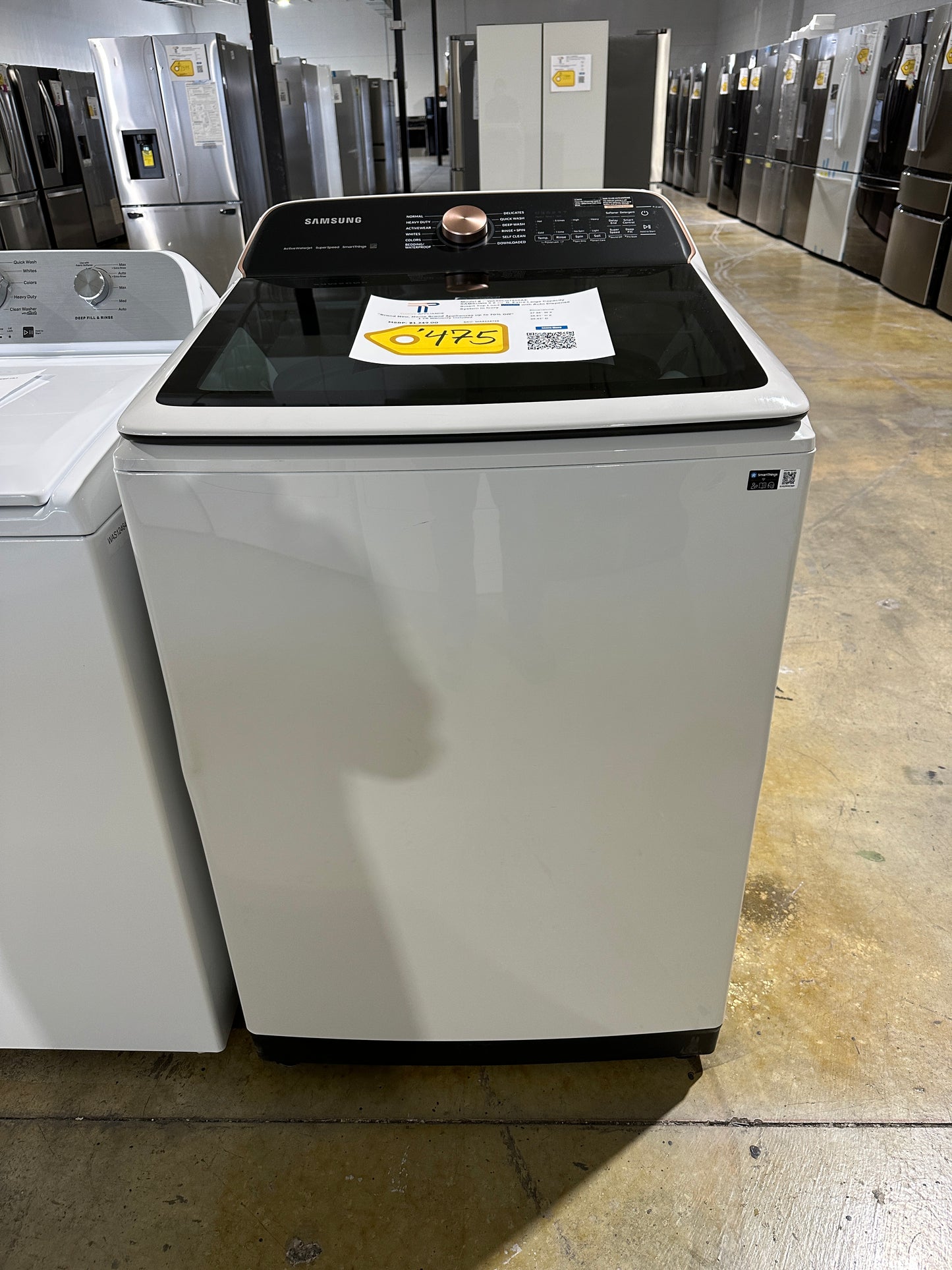 GORGEOUS NEW SAMSUNG TOP LOAD WASHER WITH AUTO DISPENSE MODEL: WA55CG7500AE WAS12472S