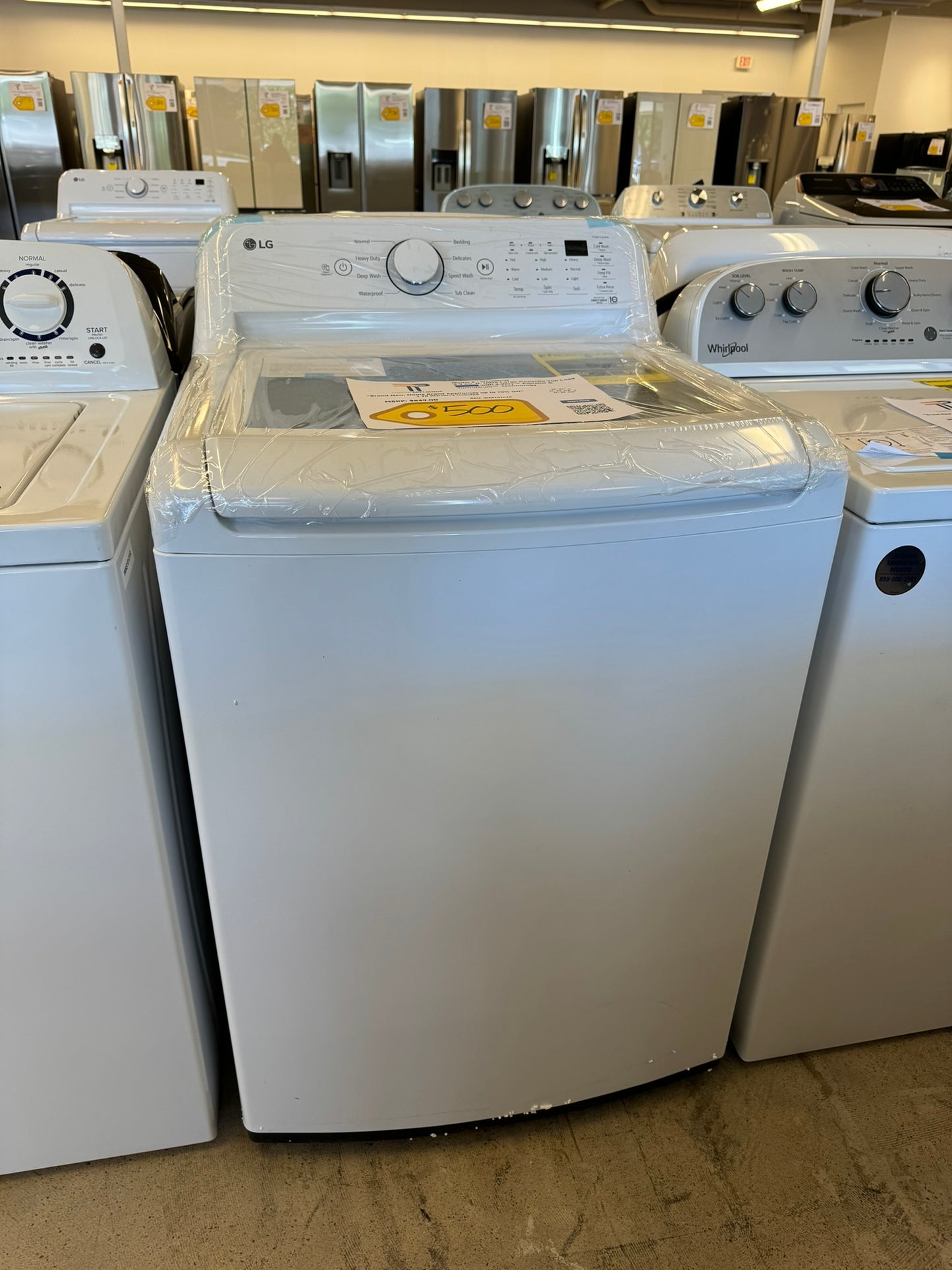 NEW TOP LOAD WASHER WITH TURBODRUM TECHNOLOGY MODEL: WT7005CW WAS10164R