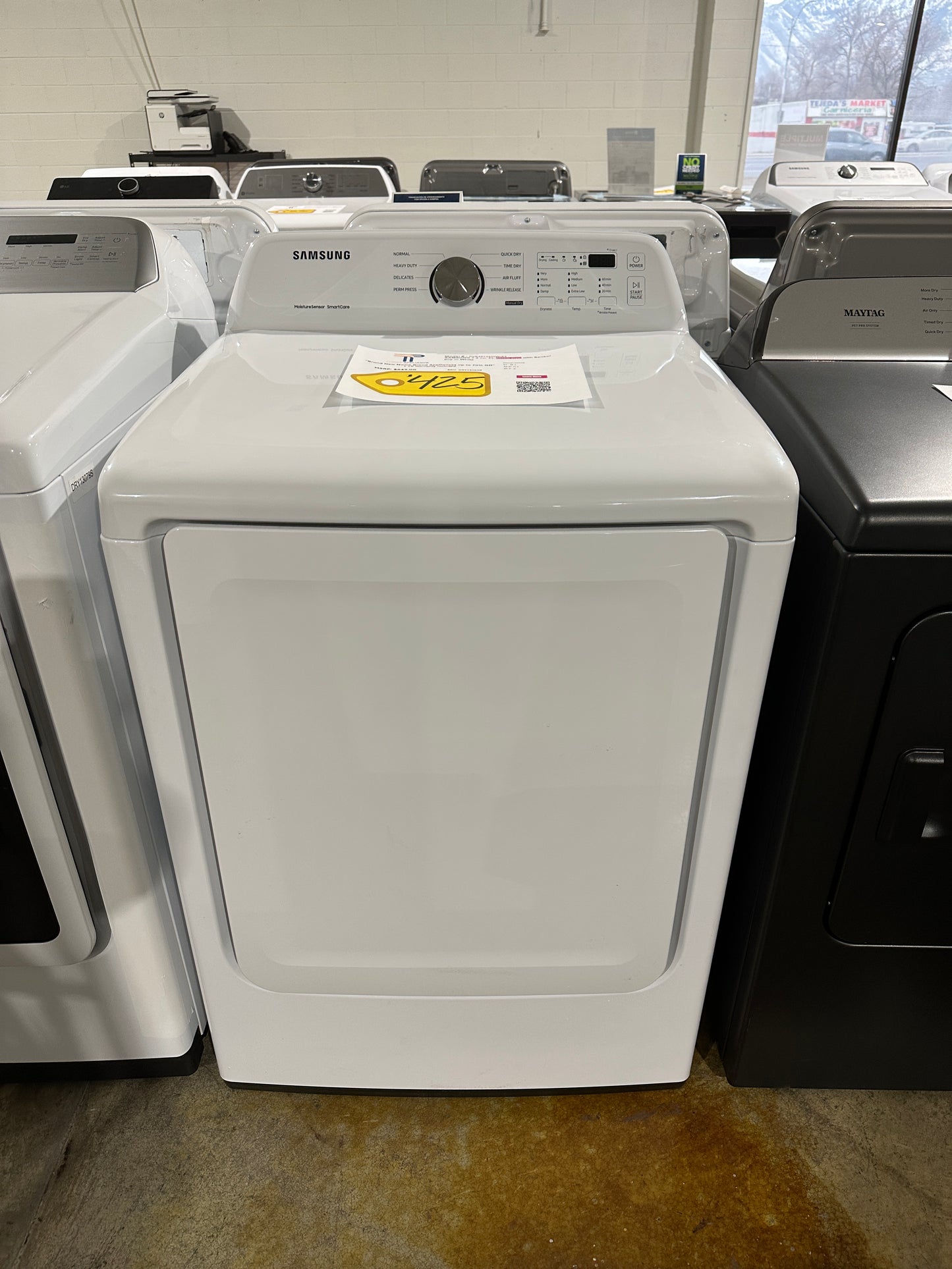 BRAND NEW! Samsung - 7.2 Cu. Ft. Electric Dryer with Sensor Dry - MODEL: DVE45T3200W DRY13060S