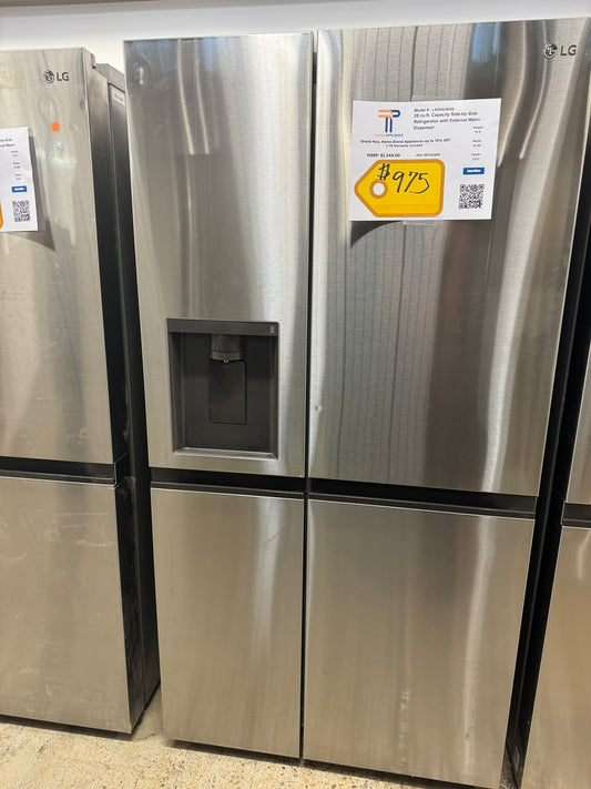 GREAT NEW LG 27.6 CU FT REFRIGERATOR MODEL: LRSWS2806S REF10185R