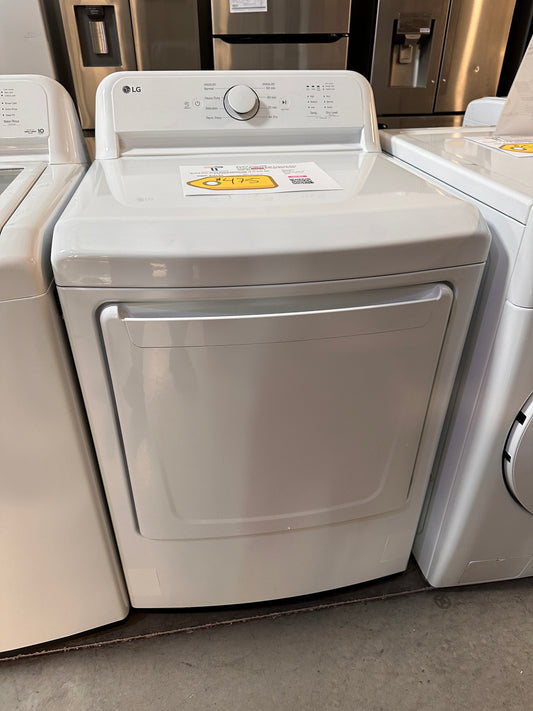 LG - 7.3 Cu. Ft. Electric Dryer with Sensor Dry - White  MODEL: DLE6100W  DRY12732