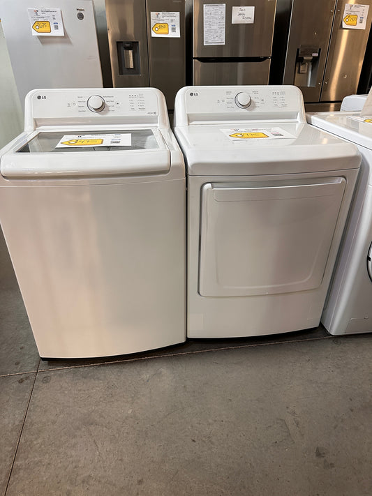 GREAT NEW LG TOP LOAD WASHER ELECTRIC DRYER LAUNDRY SET WAS13480 DRY12732