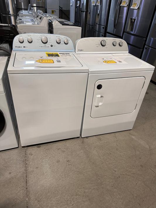 GREAT NEW WHIRLPOOL TOP LOAD WASHER ELECTRIC DRYER LAUNDRY SET WAS13477 DRY12718