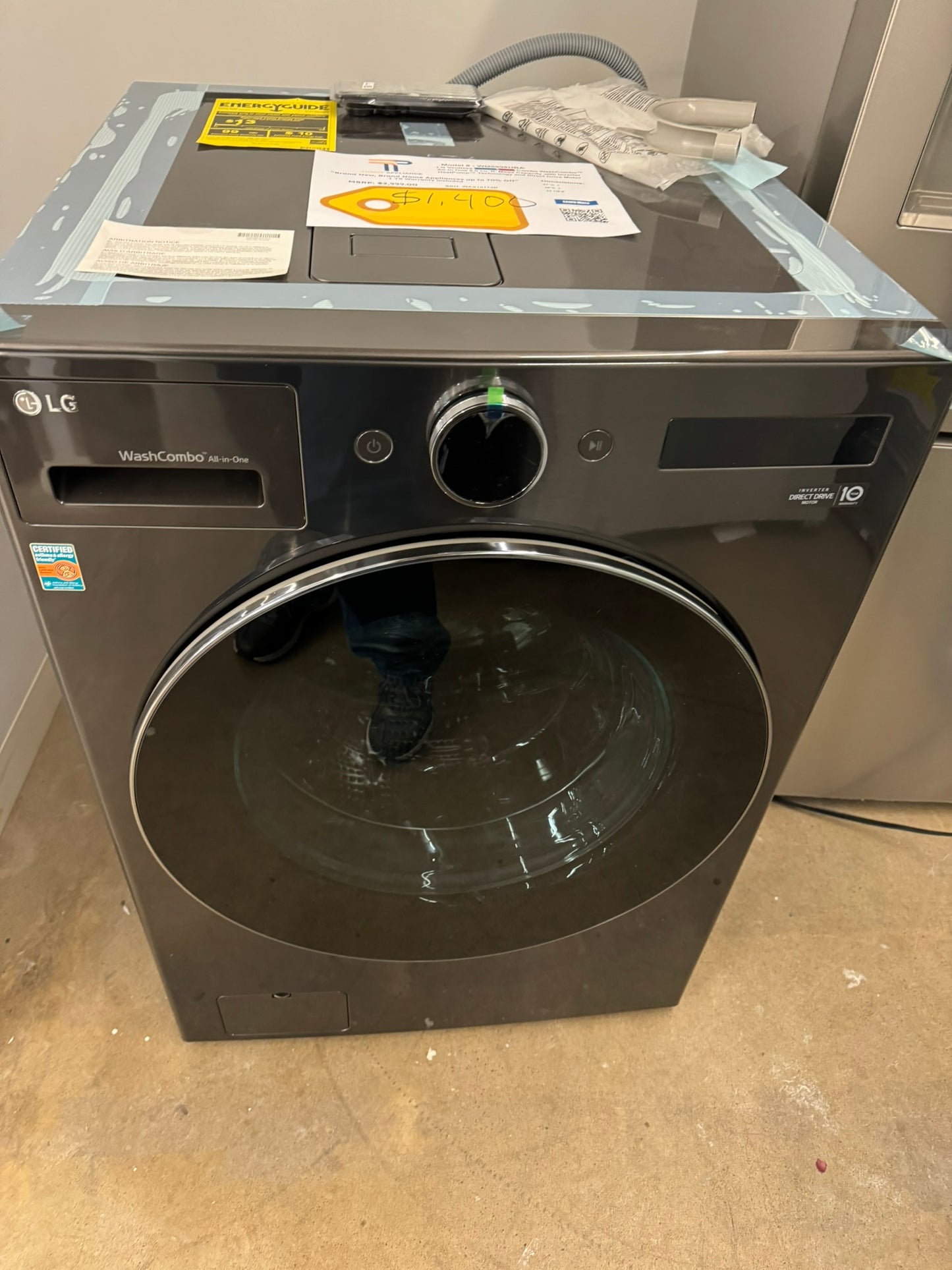 GREAT NEW ALL-IN-ONE ELECTRIC WASHER/DRYER COMBO MODEL: WM6998HBA WAS10173R