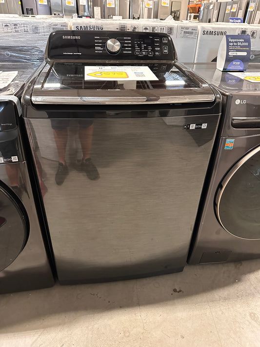 GREAT NEW BLACK SAMSUNG TOP LOAD WASHER with ACTIVE WATERJET MODEL: WA47CG3500AV WAS13478