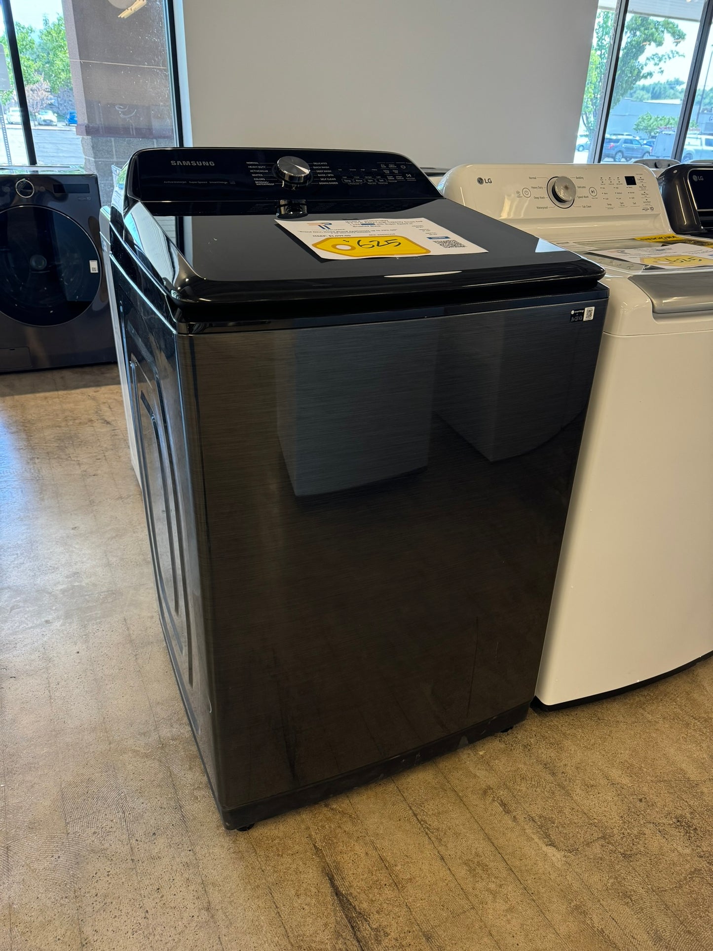 SMART SAMSUNG TOP LOAD WASHER WITH SUPER SPEED WASH MODEL: WA55CG7100AV WAS10141R