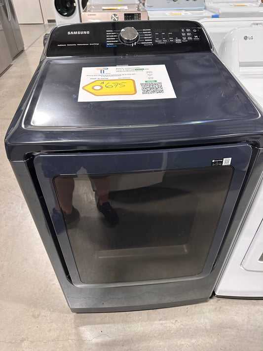 Smart Gas Dryer with Steam and Pet Care Dry - Brushed Navy  MODEL: DVG54CG7150D  DRY12742