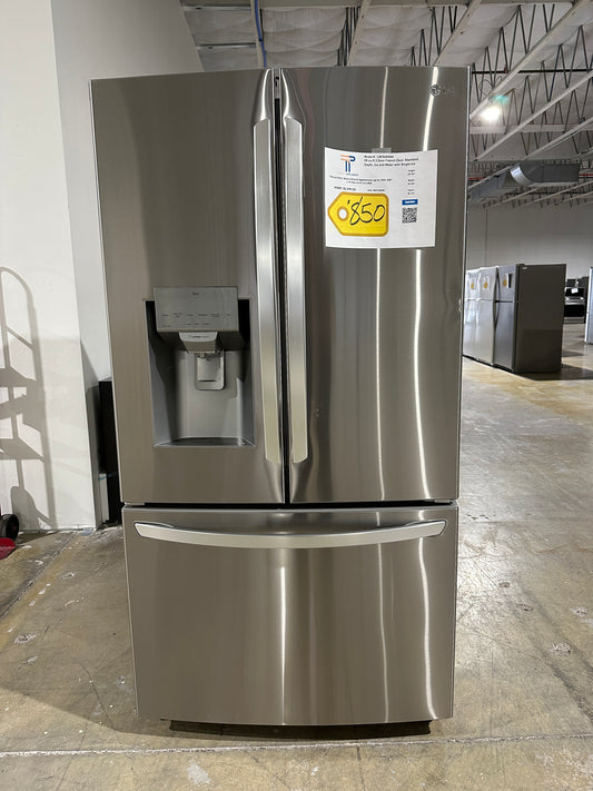 NEW! LG - 27.7 Cu. Ft. French Door Smart Refrigerator with External Ice and Water - MODEL: LRFS28XBS REF13858S