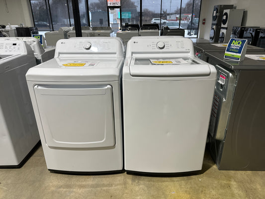 GREAT NEW LG TOP LOAD WASHER ELECTRIC DRYER WAS12454S DRY10137RS