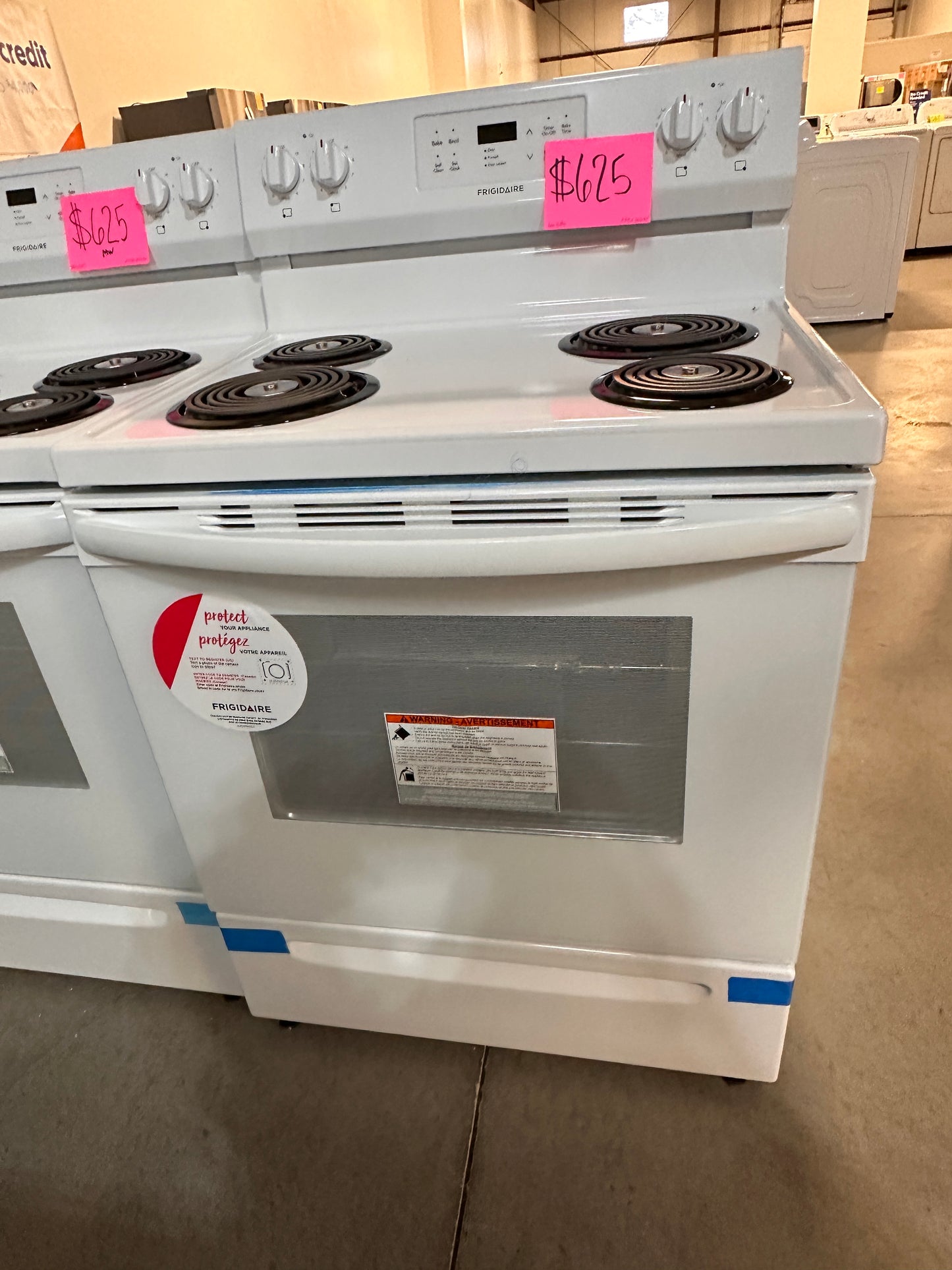 ON SALE FRIGIDAIRE 30 in. 5.3 cu. ft. Electric Range with Self Clean in White  FFEF3016VW  RAG11698