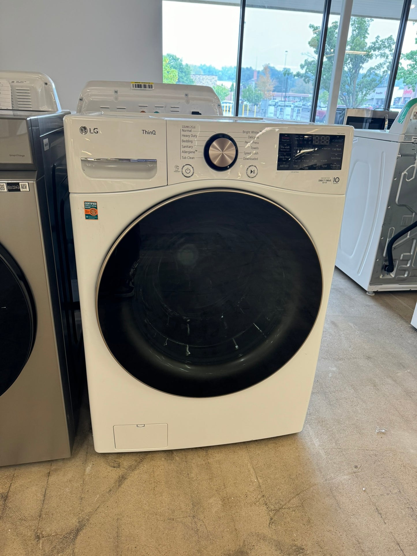 GREAT NEW LG STACKABLE SMART FRONT LOAD WASHER MODEL: WM4000HWA WAS10205R