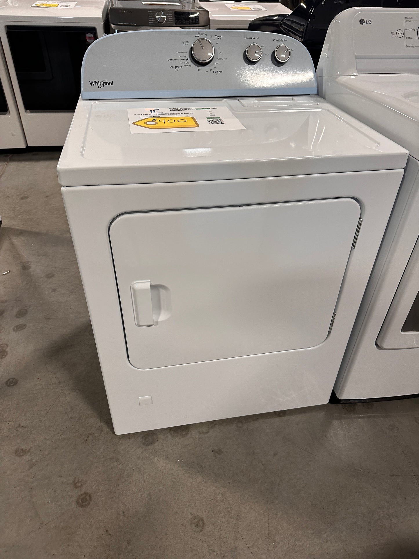 Whirlpool - 7.0 Cu. Ft. 14-Cycle Gas Dryer - White  MODEL: WGD4815EW  DRY12630