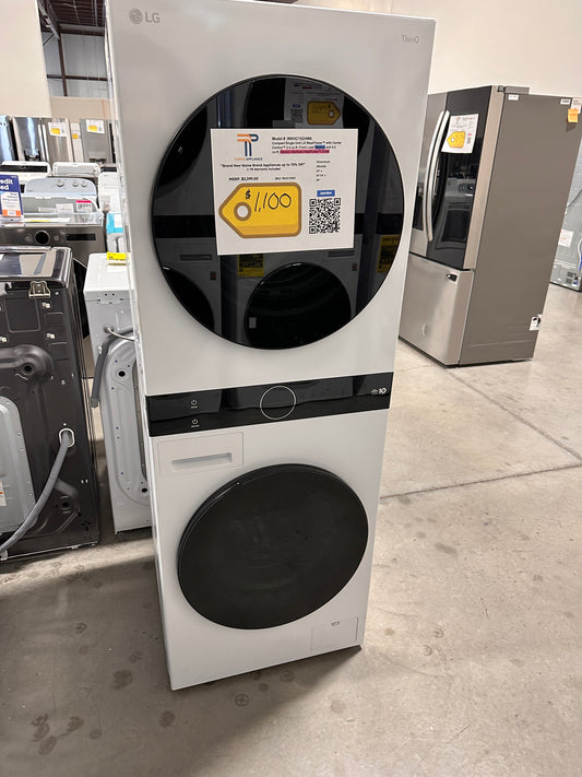GREAT NEW LG SMART WASHER ELECTRIC DRYER WASHTOWER MODEL: WKHC152HWA WAS13498
