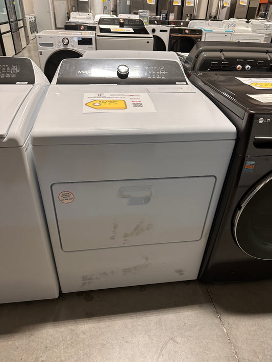 Whirlpool - 7 Cu. Ft. Electric Dryer with Moisture Sensing - White MODEL: WED5010LW DRY12761