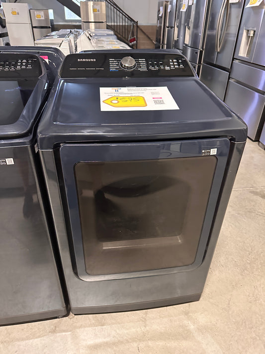 Samsung - 7.4 Cu. Ft. Smart Electric Dryer with Steam and Pet Care Dry - MODEL: DVE54CG7150D DRY12762