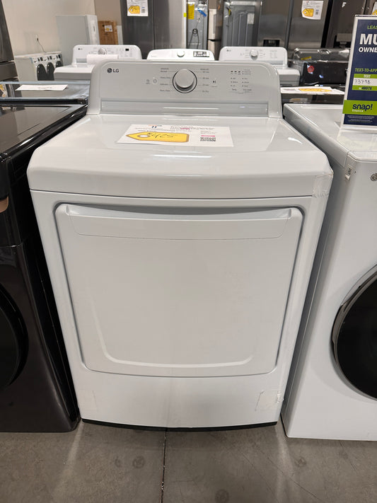 LG - 7.3 Cu. Ft. Electric Dryer with Sensor Dry - White MODEL: DLE6100W DRY12764