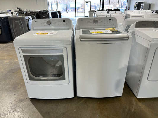 GREAT NEW TOP LOAD WASHER LG LAUNDRY SET WAS12524S DRY13062S