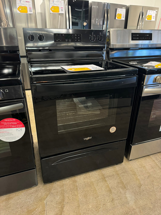 GREAT NEW BLACK WHIRLPOOL ELECTRIC RANGE MODEL: WFES3030RB RAG10048R