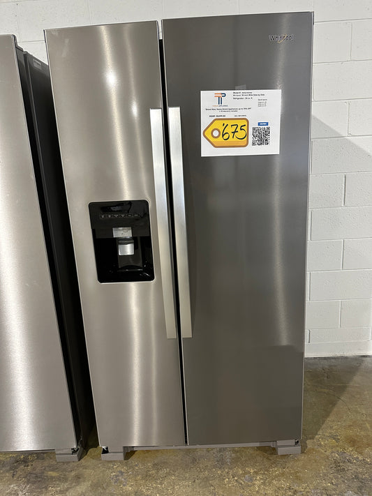 BRAND NEW! Whirlpool 36 Side-By-Side Refrigerator  MODEL: WRS315SDHZ  REF13907S