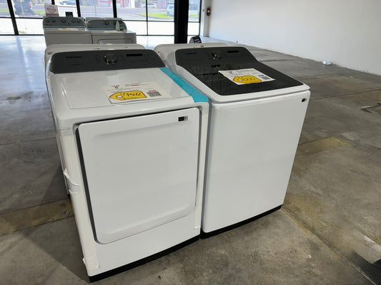 GORGEOUS SAMSUNG LAUNDRY SET TOP LOAD WASHER ELECTRIC DRYER WAS10134RS DRY11798S