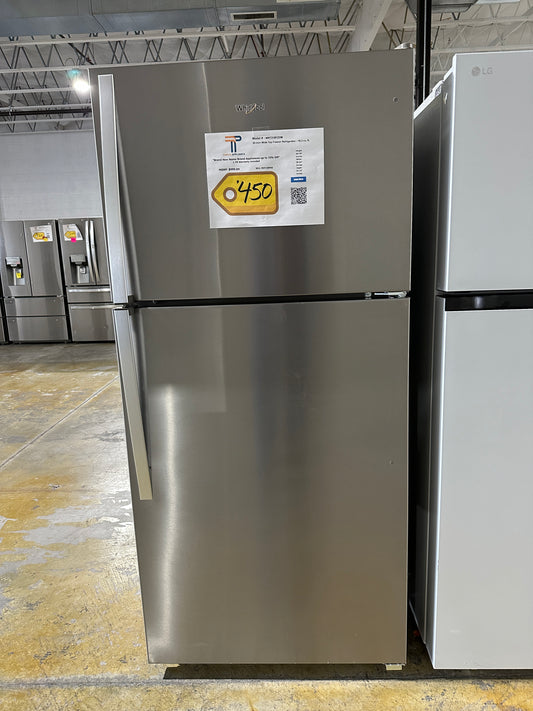 GREAT NEW WHIRLPOOL TOP FREEZER REFRIGERATOR MODEL: WRT318FZDM  REF13895S