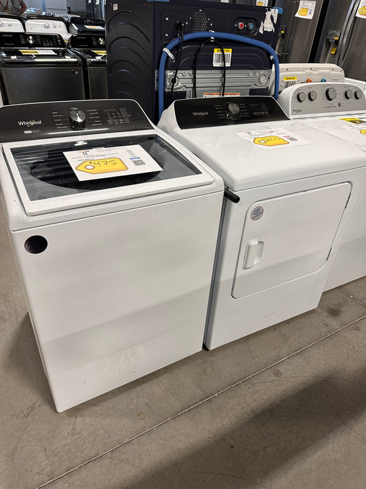 NEW WHIRLPOOL LAUNDRY SET TOP LOAD WASHER ELECTRIC DRYER WAS13497 DRY12758