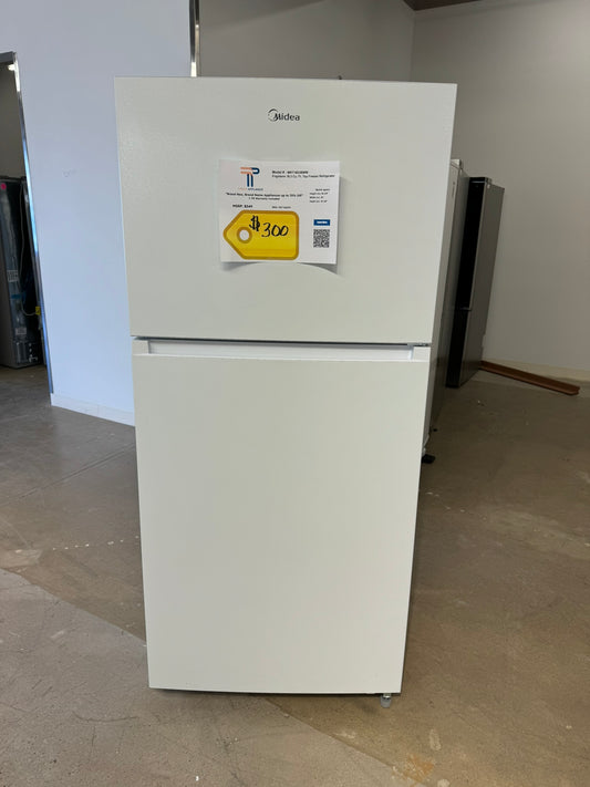 GREAT GARAGE READY MIDEA REFRIGERATOR MODEL: MRT18D3BWW  REF10281R