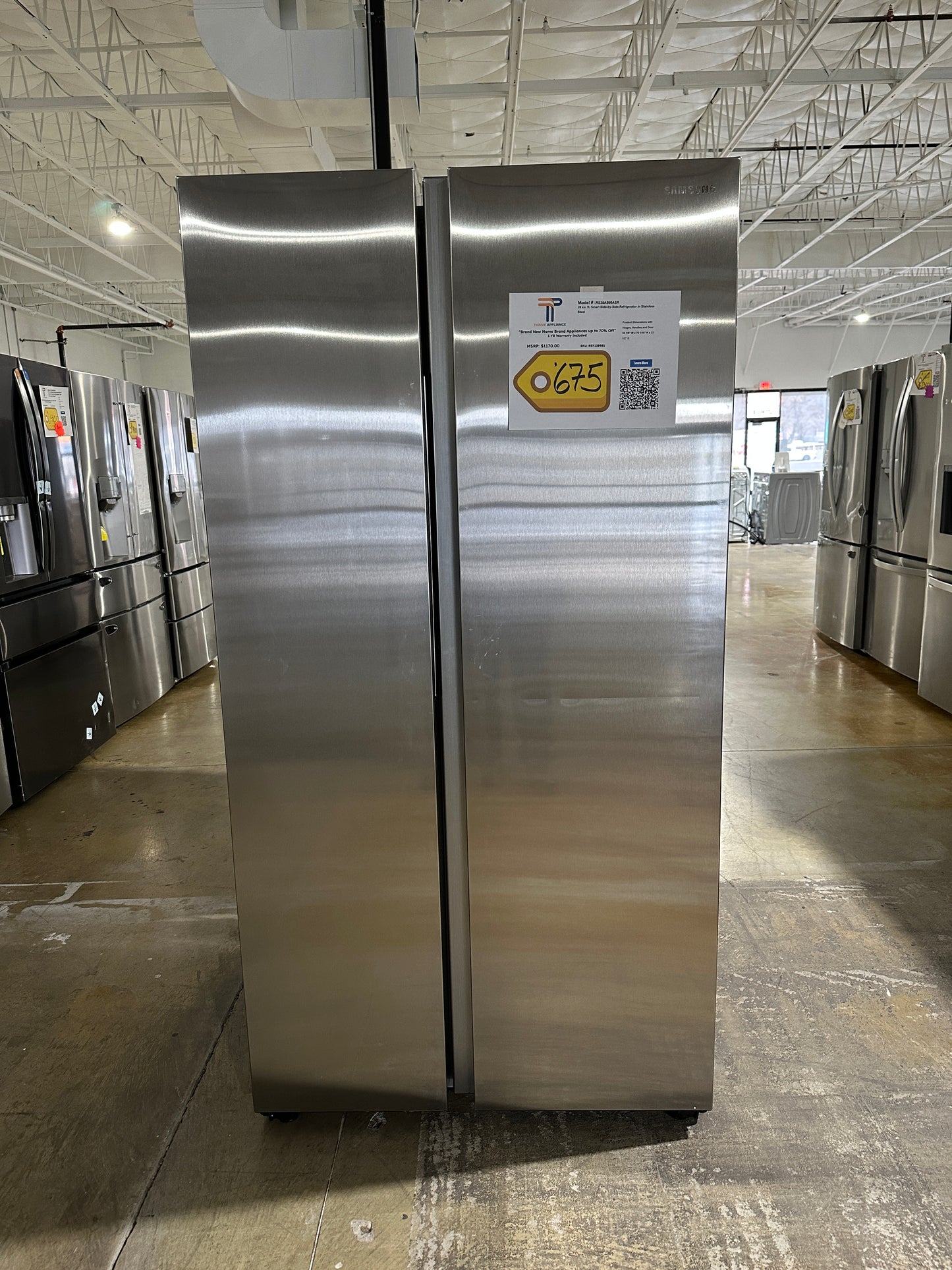 BEAUTIFUL BRAND NEW SAMSUNG SMART REFRIGERATOR MODEL: RS28A500ASR  REF13898S
