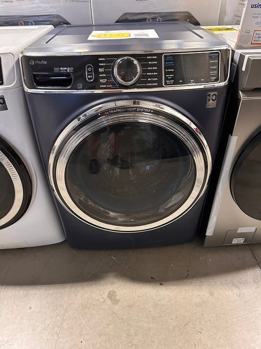 GREAT NEW GE PROFILE SAPPHIRE BLUE FRONT LOAD WASHER MODEL: PFW870SPVRS WAS13509