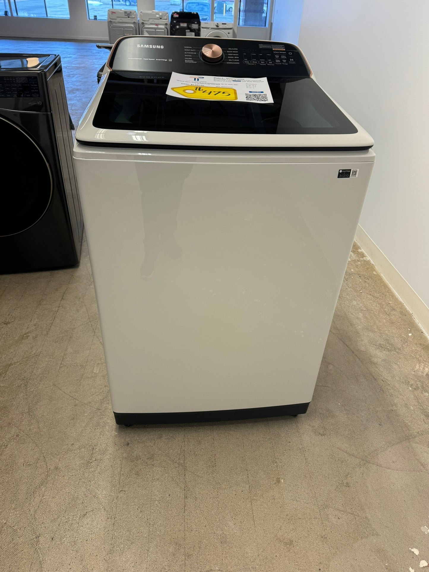 Samsung Top Load Washer 5.5 cu. ft. Smart with Auto Dispense System  MODEL: WA55CG7500AE  WAS10234R