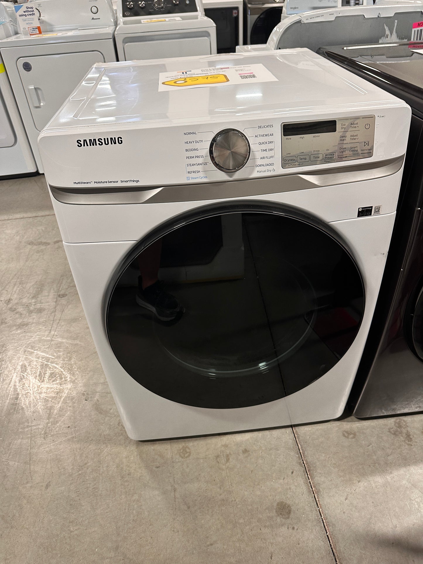 GREAT NEW SAMSUNG STACKABLE SMART ELECTRIC DRYER MODEL: DVE45B6300W DRY12759