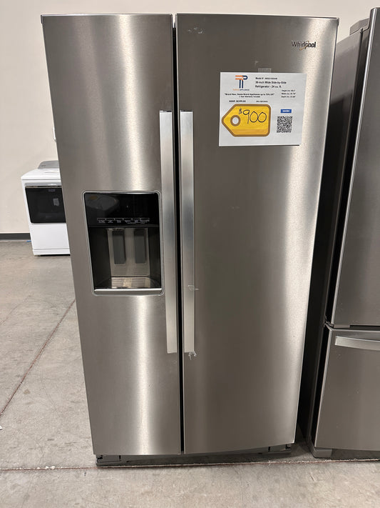NEW SIDE BY SIDE WHIRLPOOL REFRIGERATOR MODEL: WRS588FIHZ REF13441
