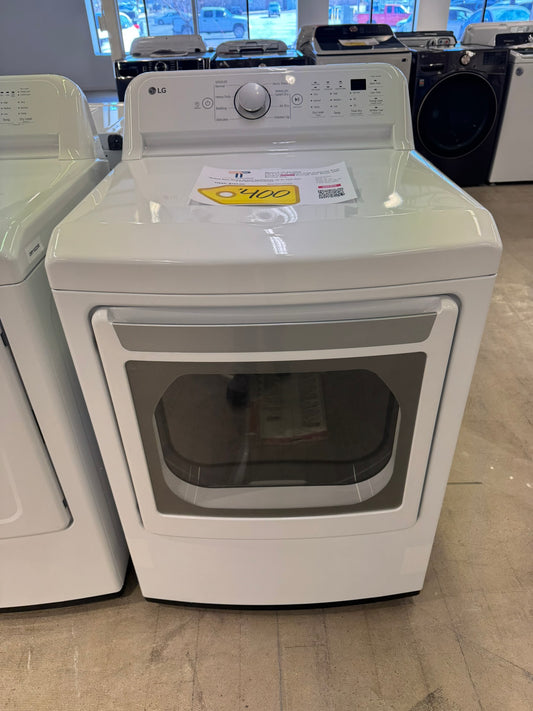 GREAT NEW 7.3 CU FT ELECTRIC LG DRYER MODEL: DLE6100W  DRY10236R