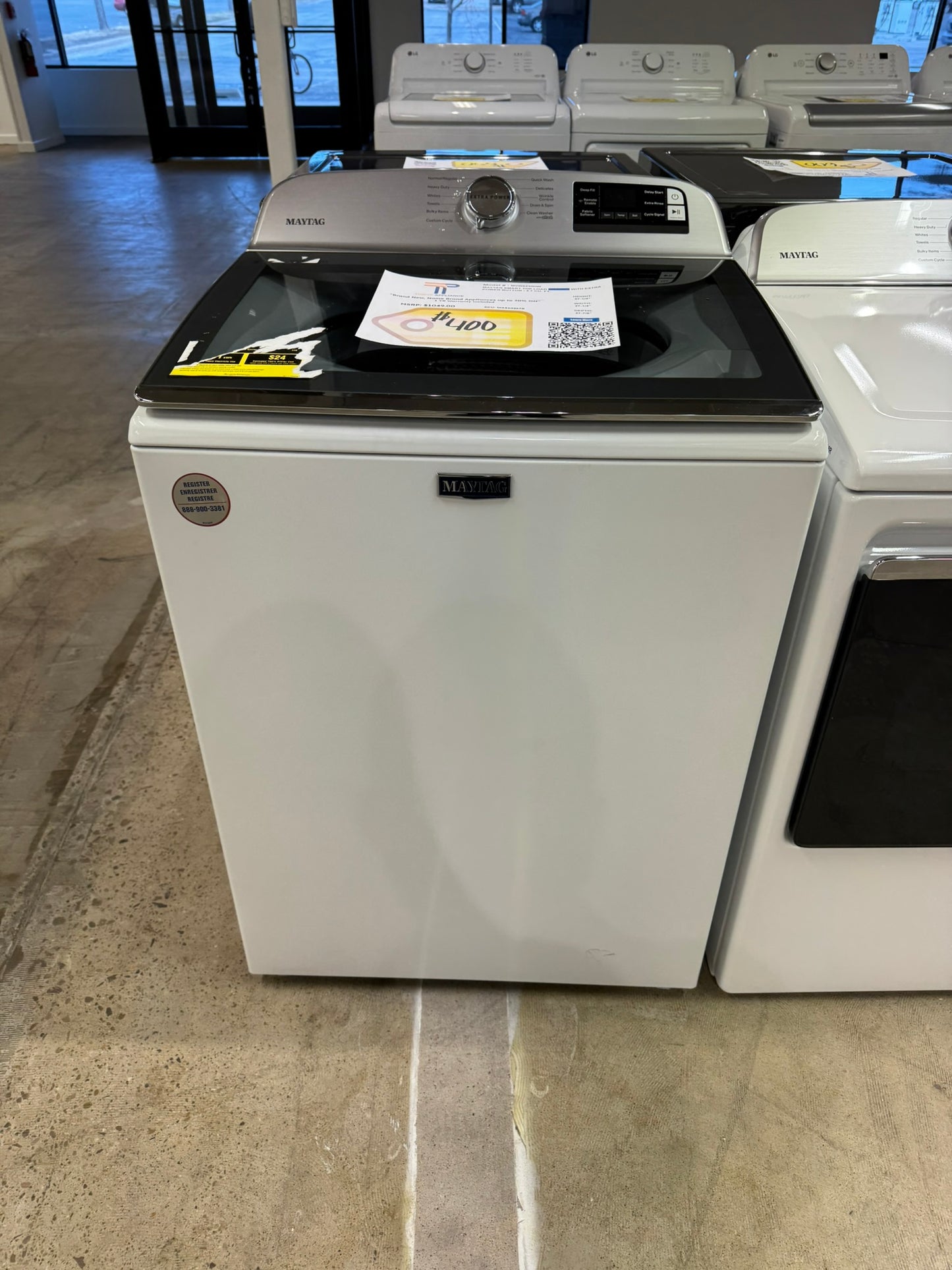 BRAND NEW! Maytag Top Load Washer  MODEL: MVW6230HW  WAS10267R
