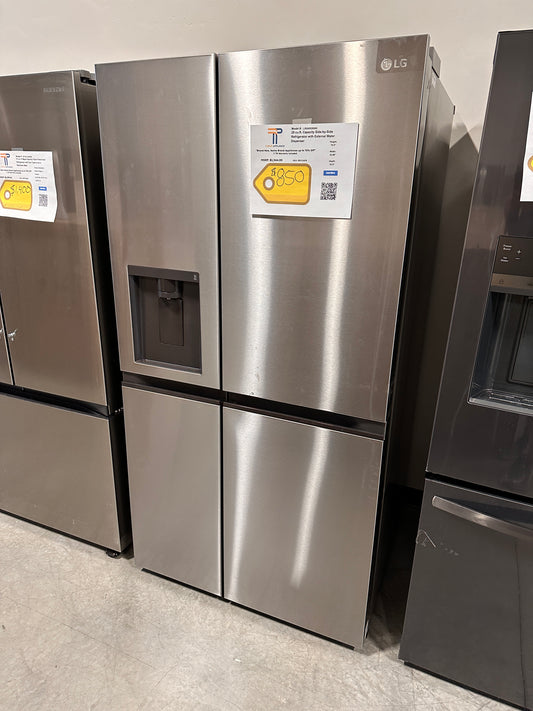 NEW STAINLESS STEEL LG SIDE BY SIDE SMART REFRIGERATOR MODEL: LRSWS2806S REF13478