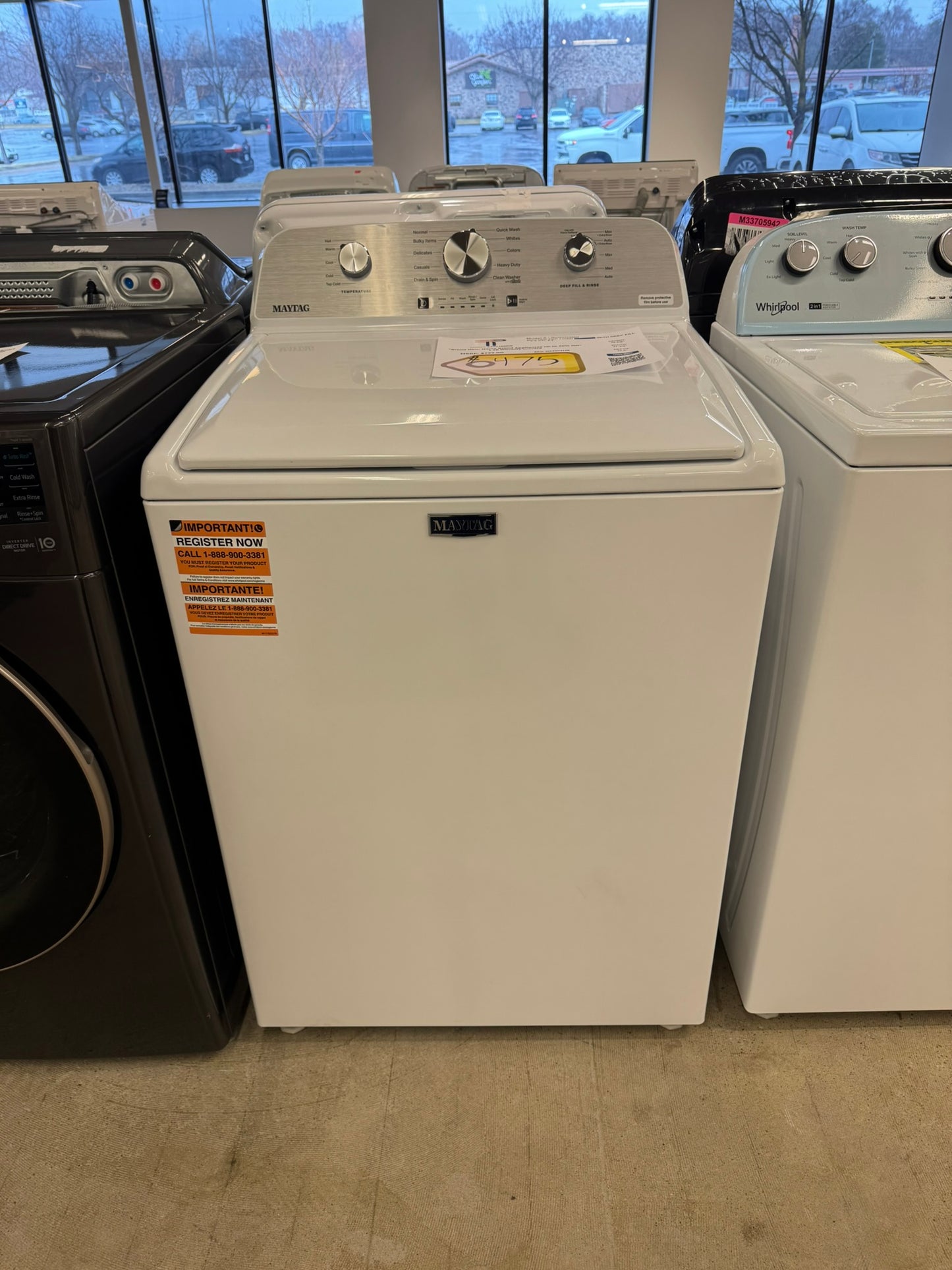 NEW! Maytag Top Load Washer with Deep Fill  MODEL: MVW4505MW  WAS10212R