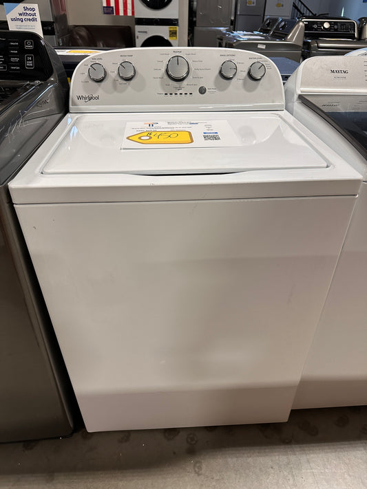 New Whirlpool - 3.5 Cu. Ft. 12-Cycle Top-Loading Washer MODEL: WTW4816FW WAS13534