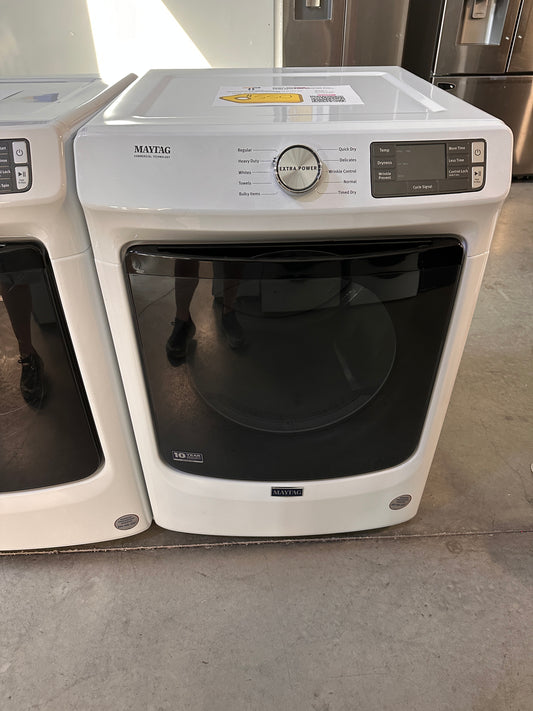 GREAT NEW MAYTAG STACKABLE ELECTRIC DRYER MODEL: MED5630HW DRY12804