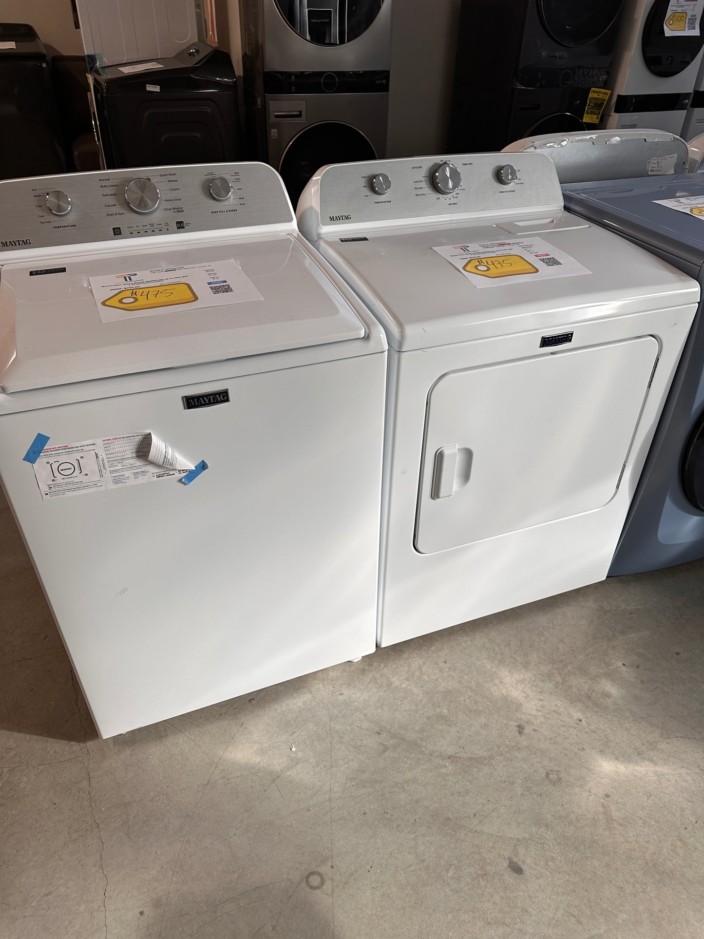 NEW MAYTAG TOP LOAD WASHER ELECTRIC DRYER LAUNDRY SET WAS13541 DRY12796