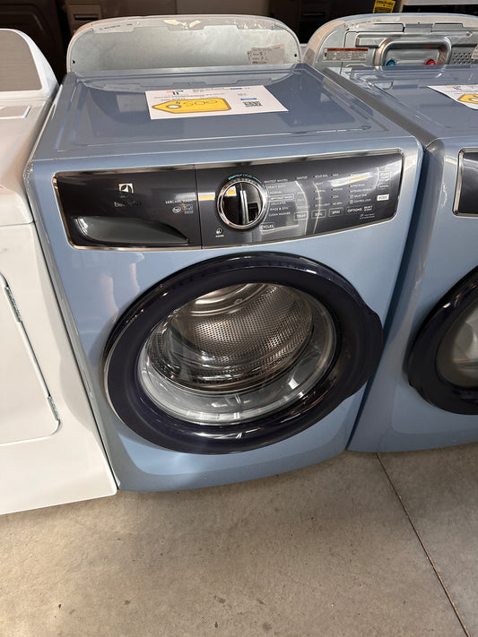 GREAT NEW GLACIER BLUE STACKABLE FRONT LOAD WASHER MODEL: ELFW7437AG WAS13543