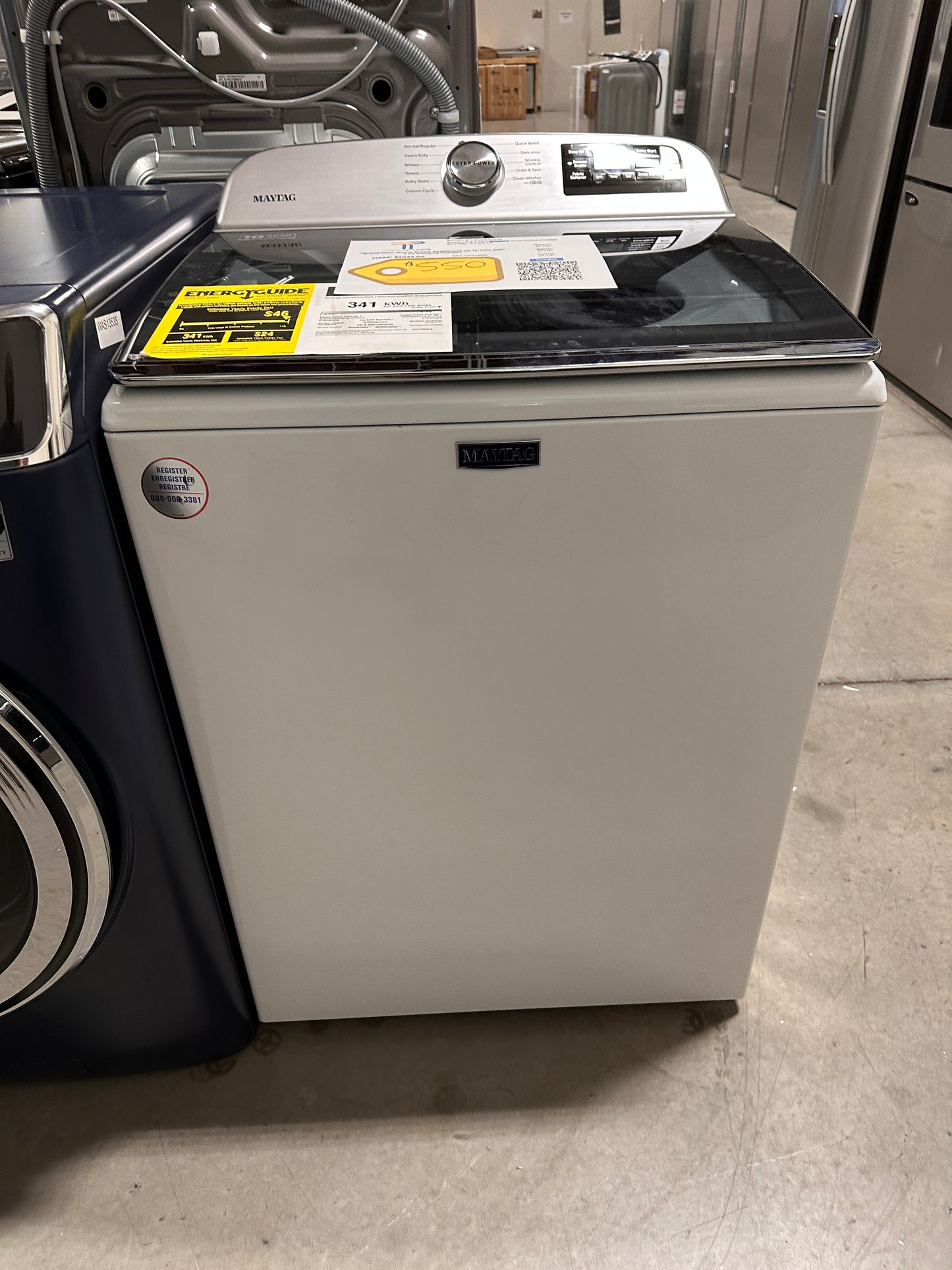 GREAT NEW MAYTAG TOP LOAD WASHING MACHINE MODEL: MVW6230HW WAS13557